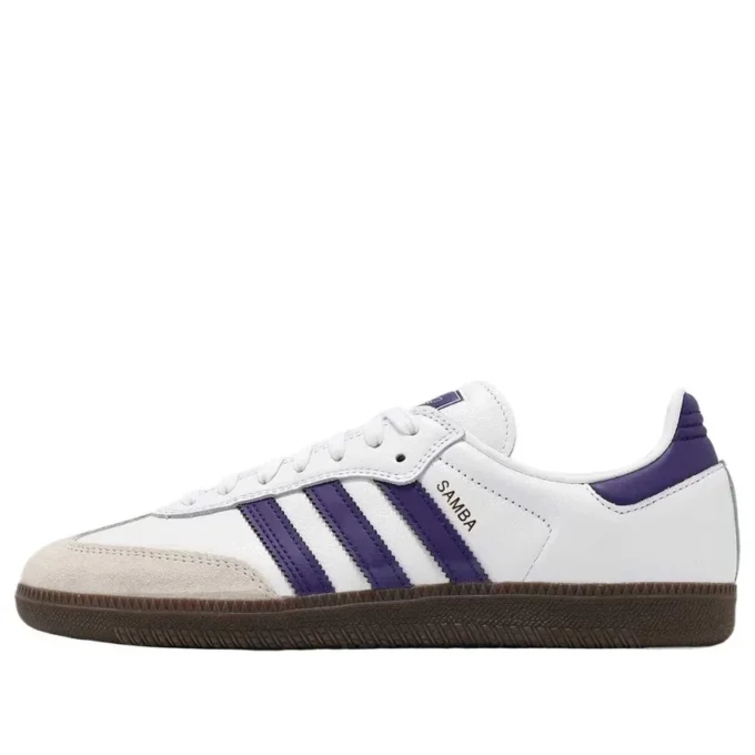 Adidas Samba Adv „Cloud White Collegiate Purple Gold Metallic”