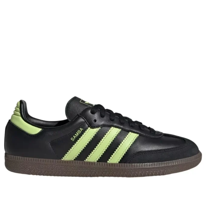 Adidas Samba „Black Pulse Lime”