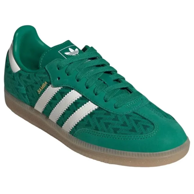 Adidas Samba „Bold Green off White Gold Metallic”