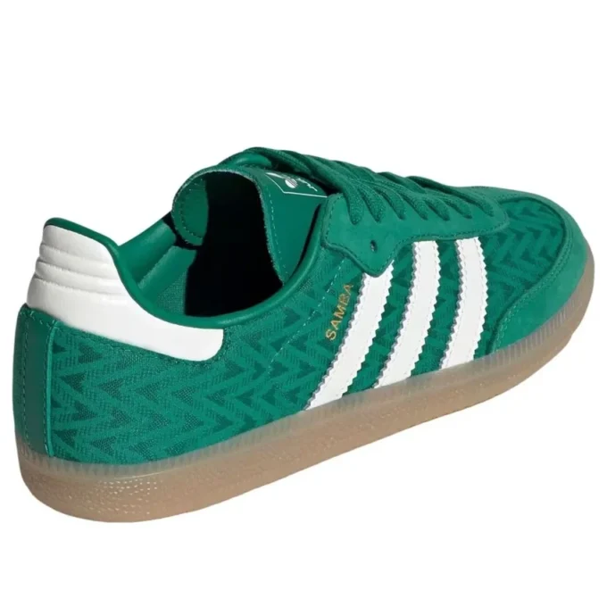 Adidas Samba „Bold Green off White Gold Metallic”