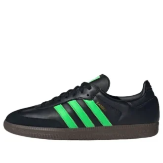 Adidas Samba „Core Black Screaming Green Gum”