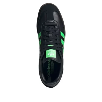 Adidas Samba „Core Black Screaming Green Gum”