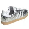 Adidas Samba din piele de șarpe lăcuită „Silver Metallic”