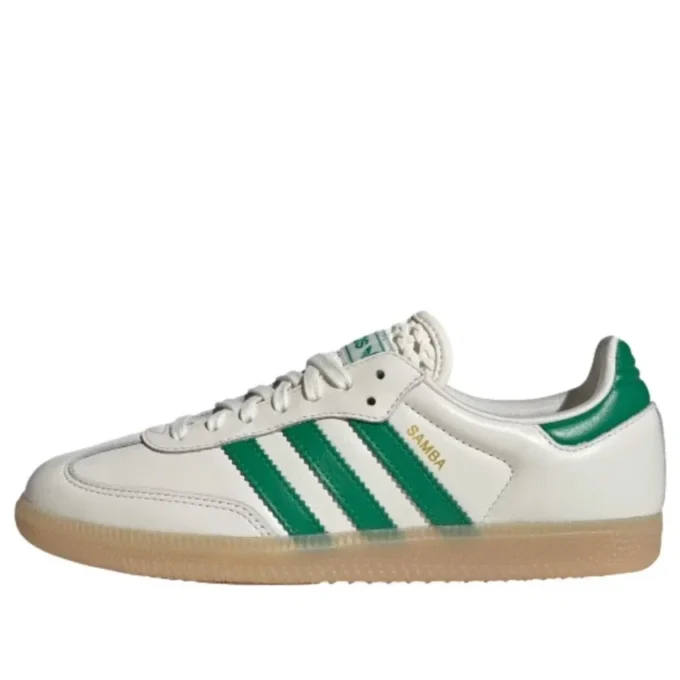 Adidas Samba „off White Green Gold Metallic”