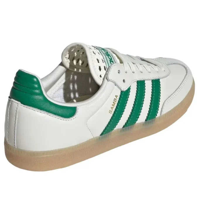 Adidas Samba „off White Green Gold Metallic”
