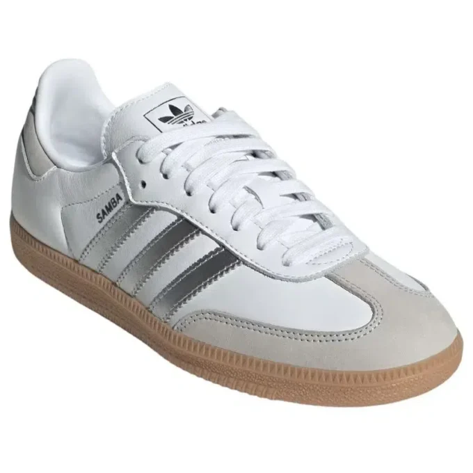 Adidas Samba OG „Alb Argintiu Gri Metalizat”
