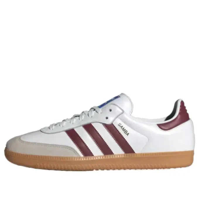 Adidas Samba OG „Alb Burgund Gum”
