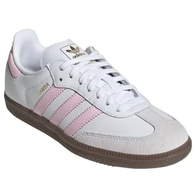 Adidas Samba OG „Alb, roz transparent, gumă”