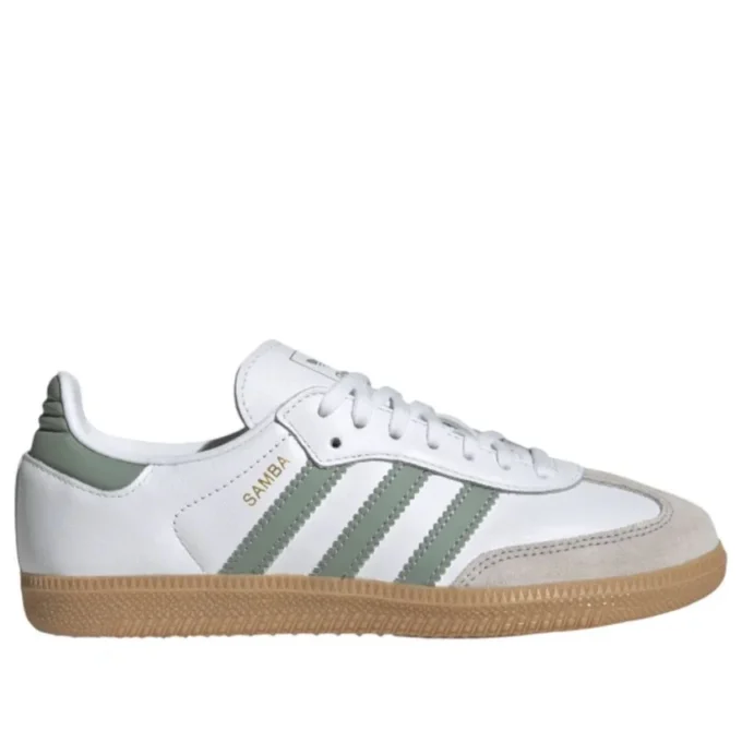 Adidas Samba OG „Cloud White Silver Green”