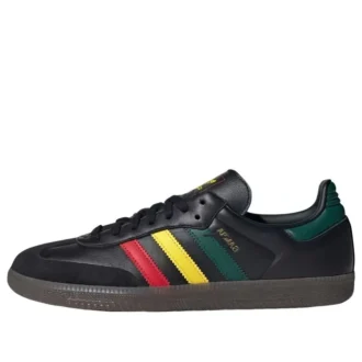 Adidas Samba OG „Core Black Yellow Collegiate Green”
