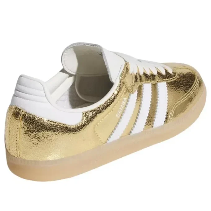 Adidas Samba OG „Gold Metallic Cracked Leather”