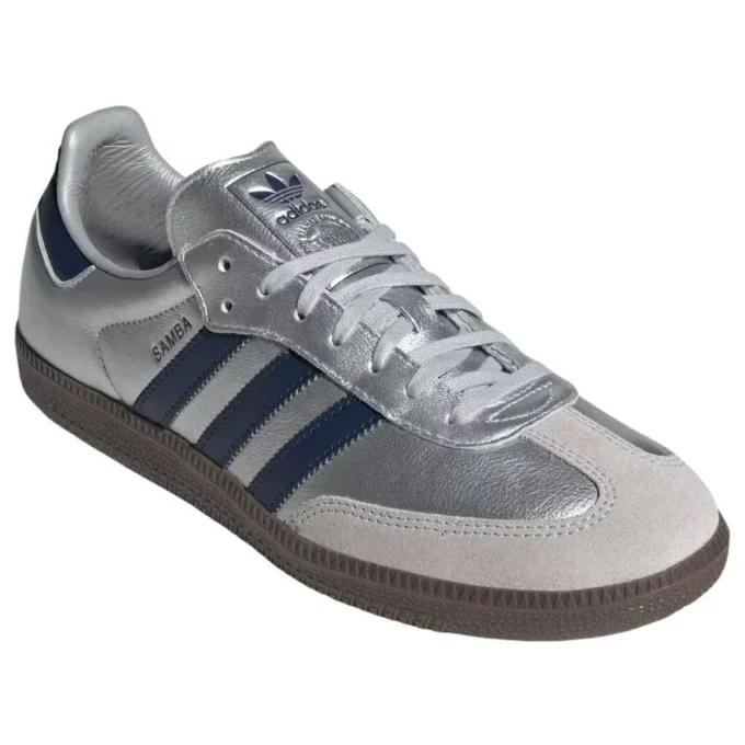 Adidas Samba OG „Matte Silver Night Indigo Gum”