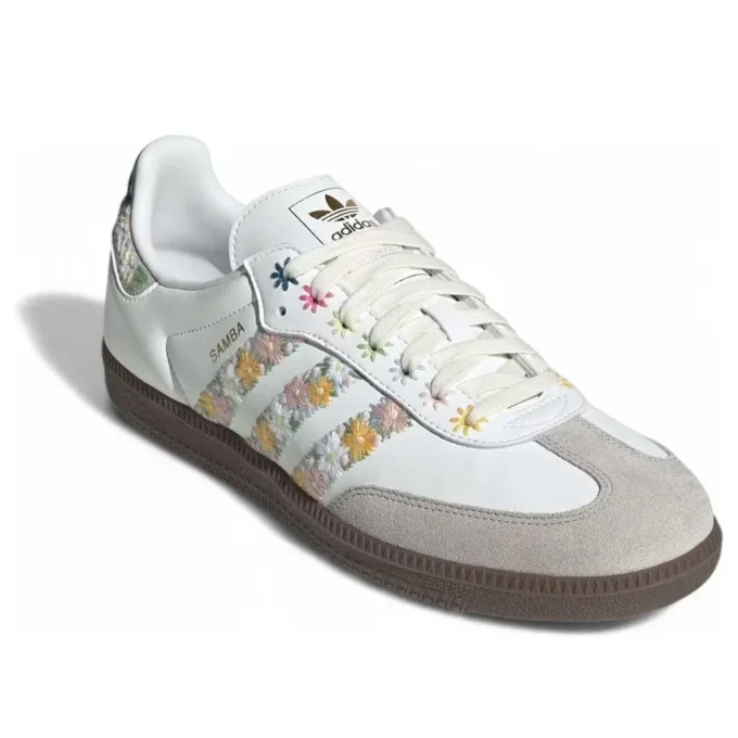 Adidas Samba OG Satin „Floral Cloud White Clear Granite”