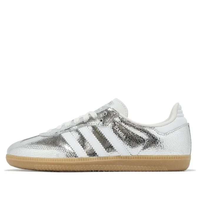 Adidas Samba OG „Silver Metallic Cracked Leather”