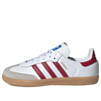 Adidas Samba OG „White Collegiate Burgundy Gum”