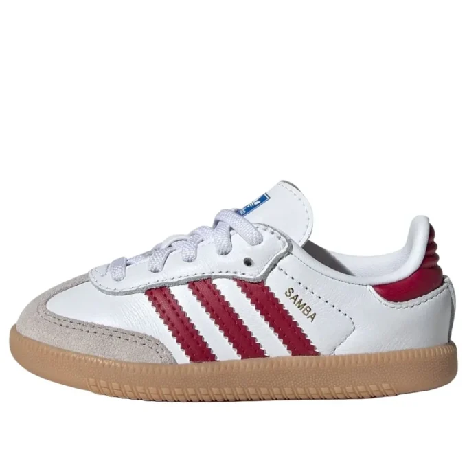 Adidas Samba OG „White Collegiate Burgundy Gum”