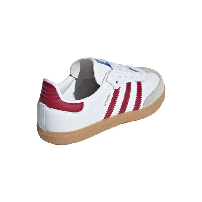 Adidas Samba OG „White Collegiate Burgundy Gum”