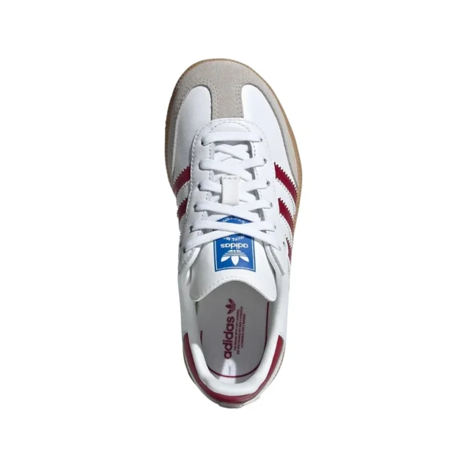Adidas Samba OG „White Collegiate Burgundy Gum”
