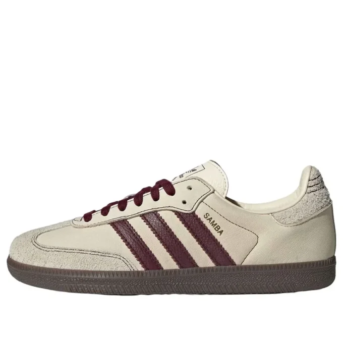 Adidas Samba OG „Wonder White Maroon”