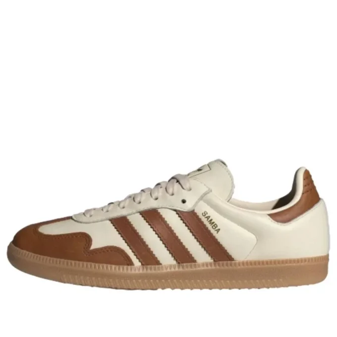 Adidas Samba „Wonder White Dusky Bronze Gold Metallic”
