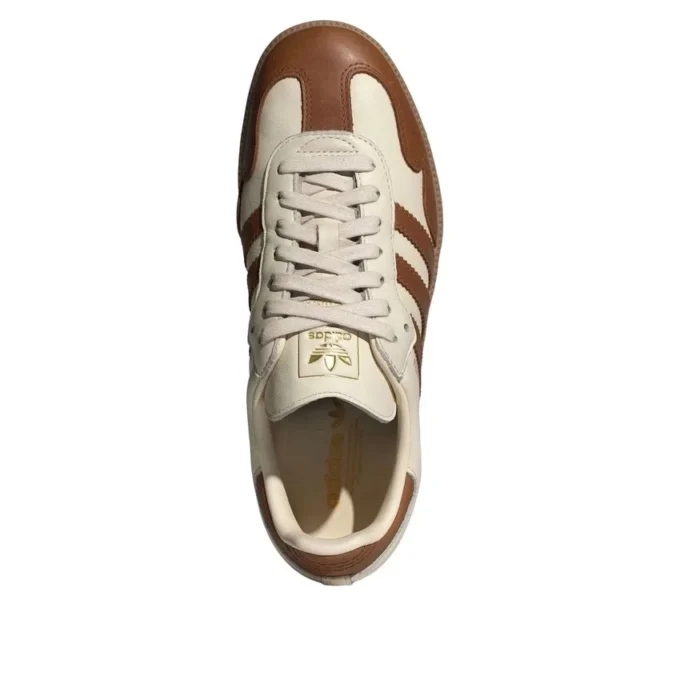 Adidas Samba „Wonder White Dusky Bronze Gold Metallic”