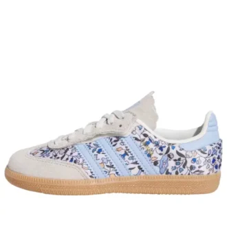 Adidas X Liberty London Samba „Albastru, alb murdar, cauciuc”