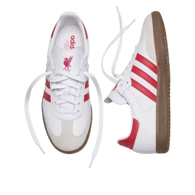 Adidas X Liverpool Fc Samba „Alb, Roșu Căpșună, Gum”